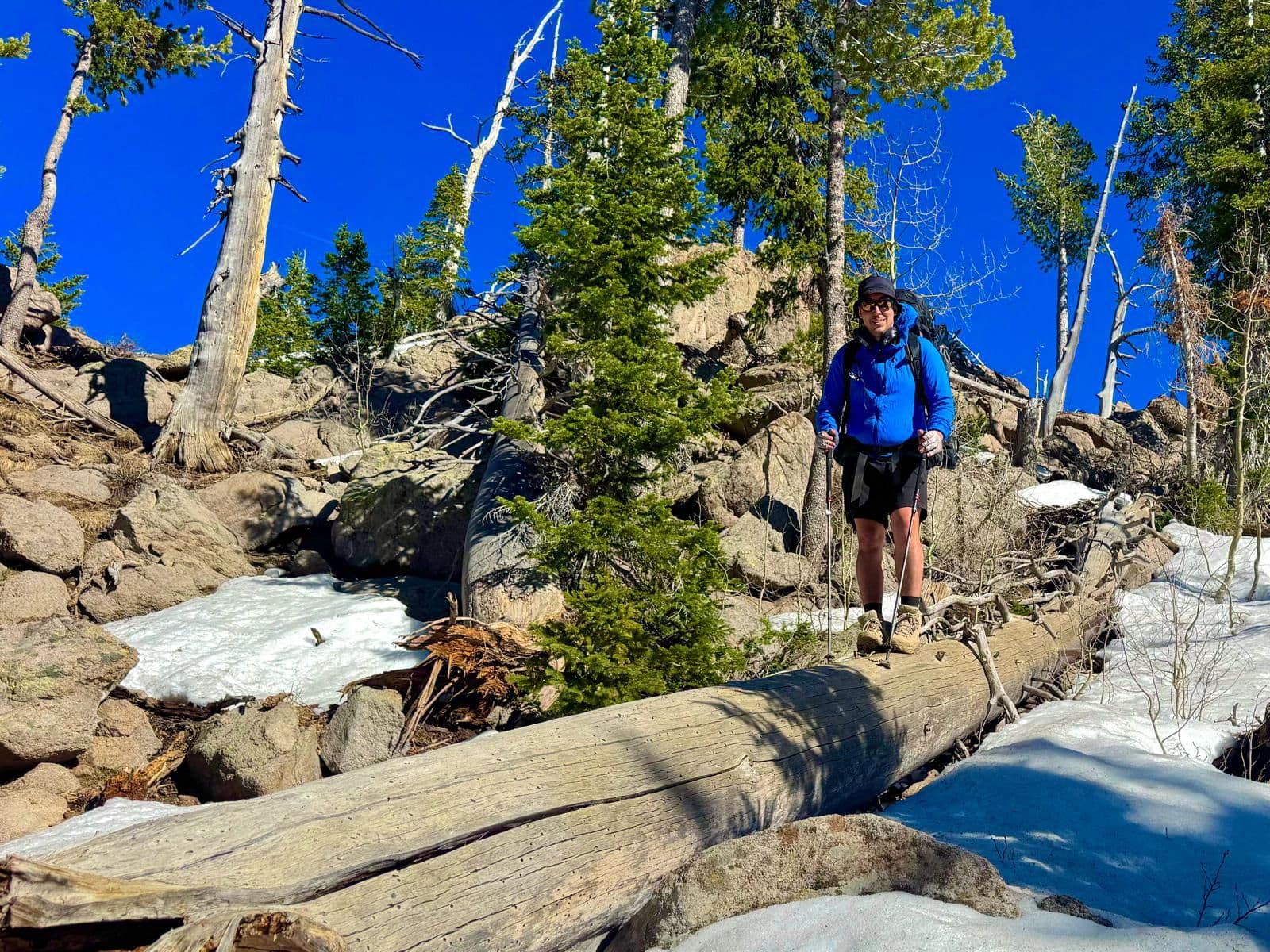 Jonathan on the trail